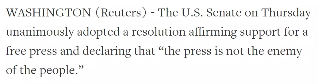 外媒說:天天被罵“假新聞”,美國媒體爆發(fā)了!350家媒體集體“宣戰(zhàn)”特朗普