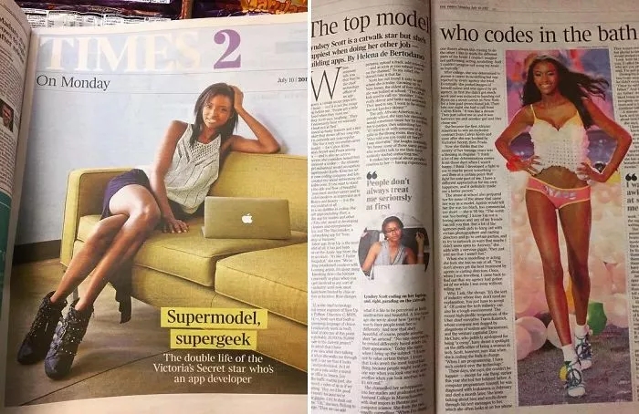 這個維密天使會編程,卻遭網友嘲諷,長得漂亮頭腦就一定不好嗎?