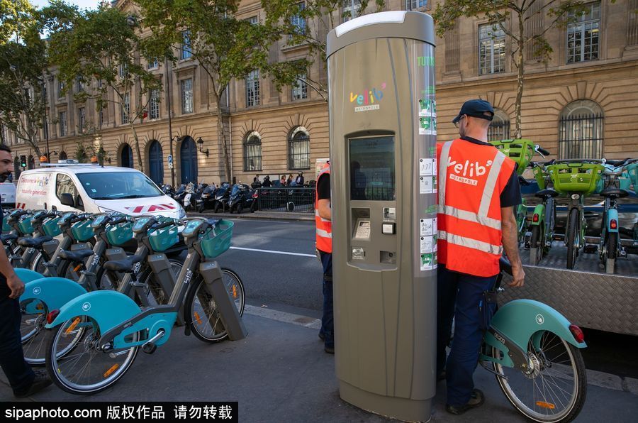 法國巴黎：自行車城市共享計劃啟動