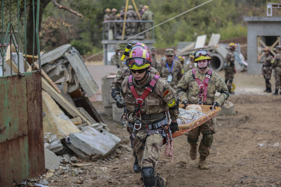 2018中美兩軍人道主義救援減災(zāi)聯(lián)合演練閉幕
