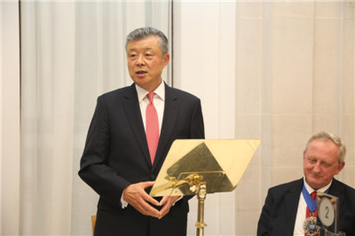 劉曉明大使在倫敦金融城“榮譽市民”授勛儀式上的講話：《堅定信心，共創未來》