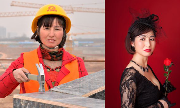 驚艷了時光！當女工們脫下工裝走進照相館[組圖]