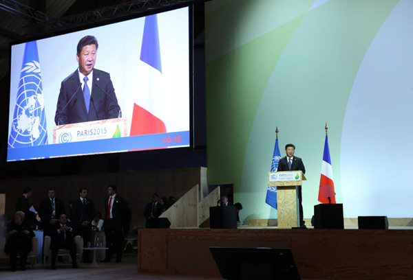 習(xí)近平出席氣候變化巴黎大會(huì)開(kāi)幕式并發(fā)表重要講話(huà)